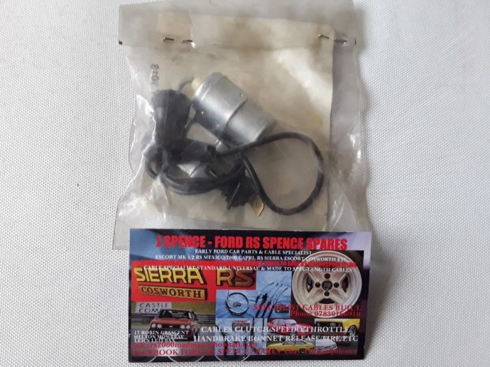Ford Escort MK3,MK4 & Fiesta MK1,MK2 0.9,1.0,1.1 Models New IGNITION CONDENSER 1976-1989 Models Genuine Ford Part Numbers 78BF 12300 AA / 1584306 / Motorcraft EDC 188 (Same as intermotor 35080)