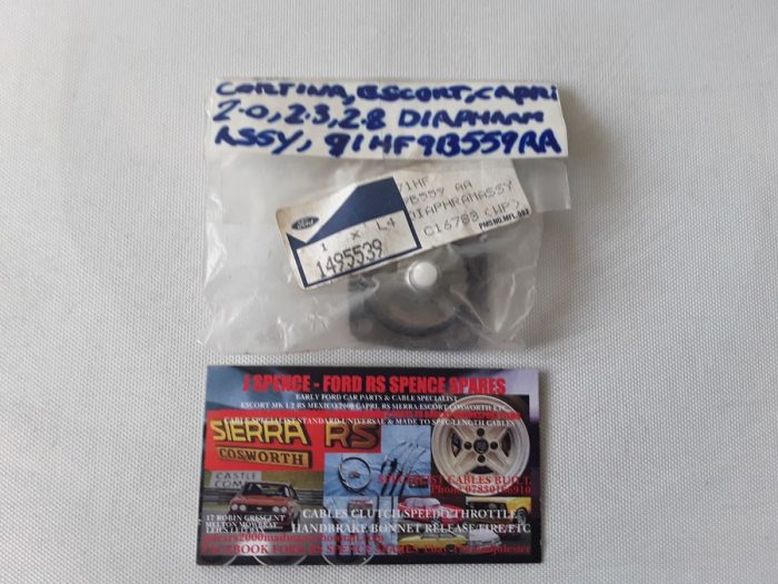 Ford New Escort Cortina Capri Sierra 1.6,2.0,2.3,2.8 Accelerator Pump diaphragm Assy repair kit.Fits Webber Carburettor All Models including MK2 Mex RS V6 XR4i All Models (Rare item and Hard to Obtain) Genuine Ford Ford numbers  1495539 / 71HF9B559AA